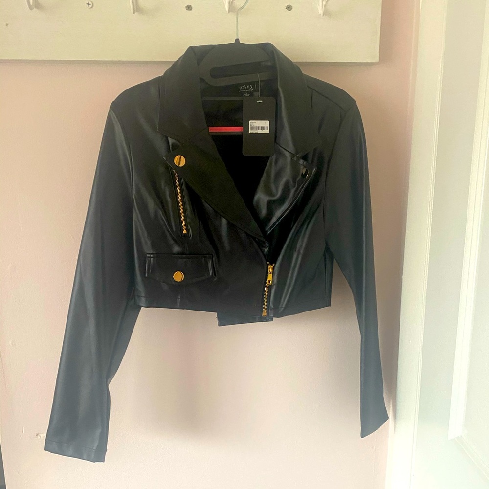 Fashion Nova PRIVY | Crop Leather Jacket